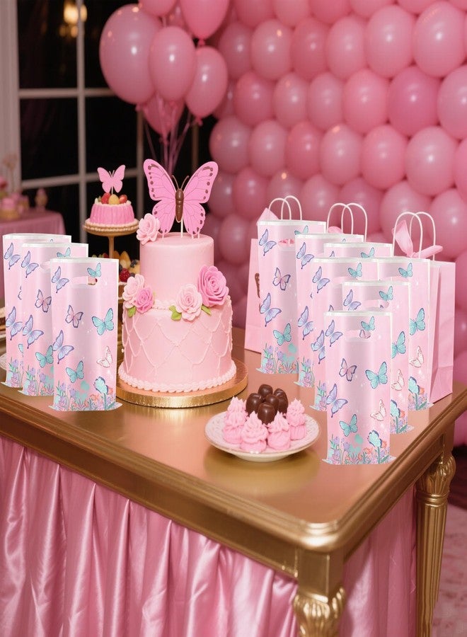YYaaloa 30pcs Goodie Bags Party Favor Bags Plastic Candy Gift Bags Bulk for Birthday Baby shower Return Gift (Butterfly A 30pcs) - Image 5